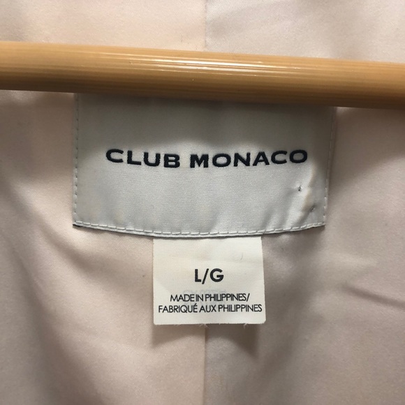 Club Monaco Trench Coat- Size Large - Picture 5 of 5